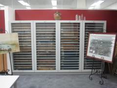 The archives of the Nepean Times gets pride of place in the Research Room